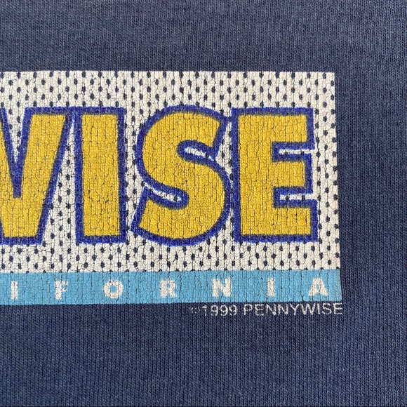 1999 Pennywise Punk Shirt Vintage 90s Band Tee Ska Skate Punk Hardcore Large - Picture 5 of 9